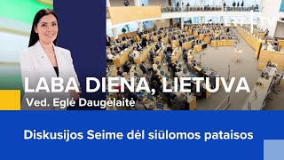 Diskusijos Seime Dėl Siūlomos Pataisos Laba Diena, Lietuva 2023-11-07