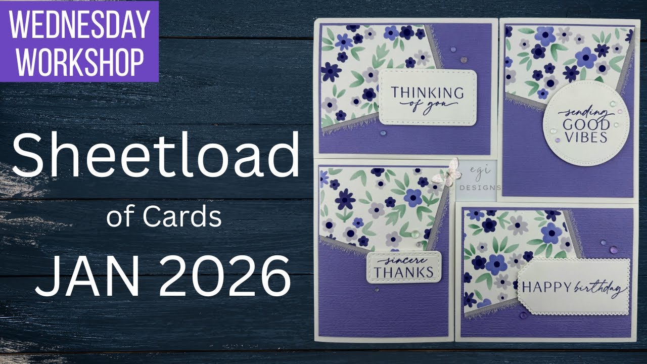 DIY Patterned Paper with Stencils | Sheetload of Cards Jan 2026