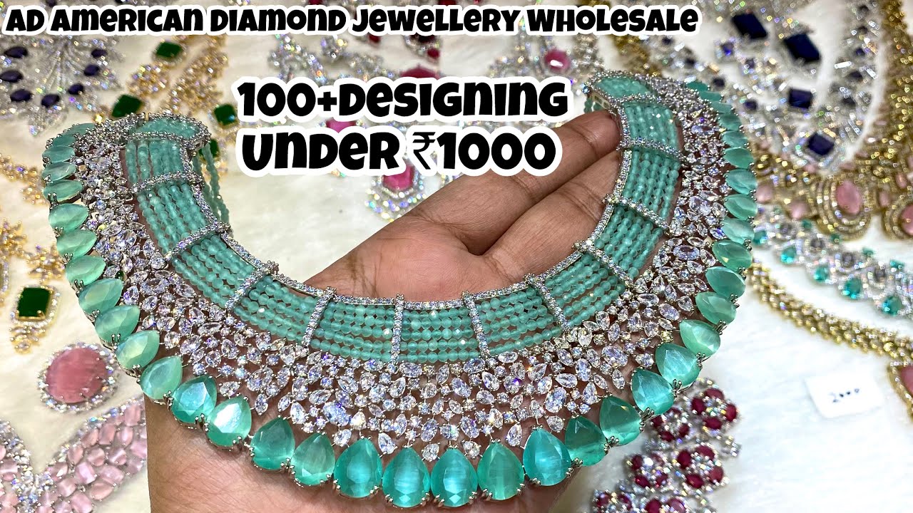 ₹380 Budget AD Jewellery Collection with Price |doublet stone,Swarovski nano ad| Bridal ad jewellery