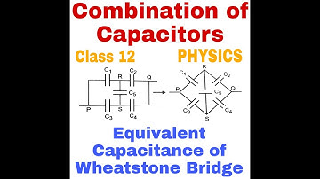 Class12 How to find the equivalent capacitance |Part2| Combination of Capacitors | Wheatstone bridge