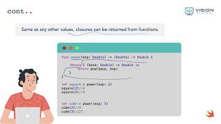 CH7-5-Closures: Returing Closurs | تطوير التطبيقات | لغة سوفت | Swift Programming screenshot 4