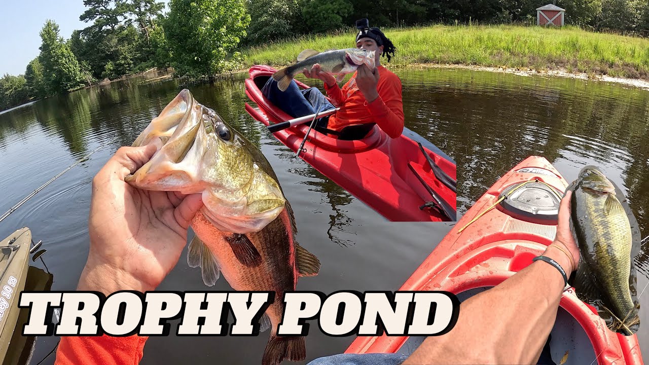 Hidden Trophy Pond (BIG BASS CAUGHT)