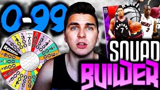 SPIN THE WHEEL OF RANDOM PLAYER NUMBERS! NBA 2K16 SQUAD BUILDER