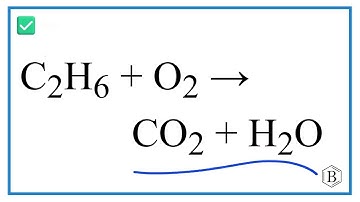 How to Balance C2H6 + O2 → CO2 + H2O | Ethane Combustion Reaction