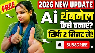 Bilkul Free AI Thumbnail Kaise Banaye? 2026 Trick