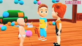 Baby Birthday Party with Funny Cat | Kids Cartoon Animation 🥳 Baby's Surprise Birthday