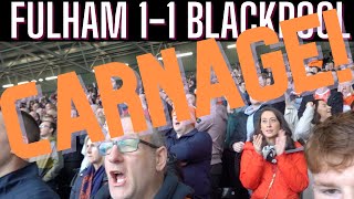 FULHAM 1-1 BLACKPOOL | UNBELIEVABLY LOUD SCENES AS BLACKPOOL FANS SURPRISE FULHAM