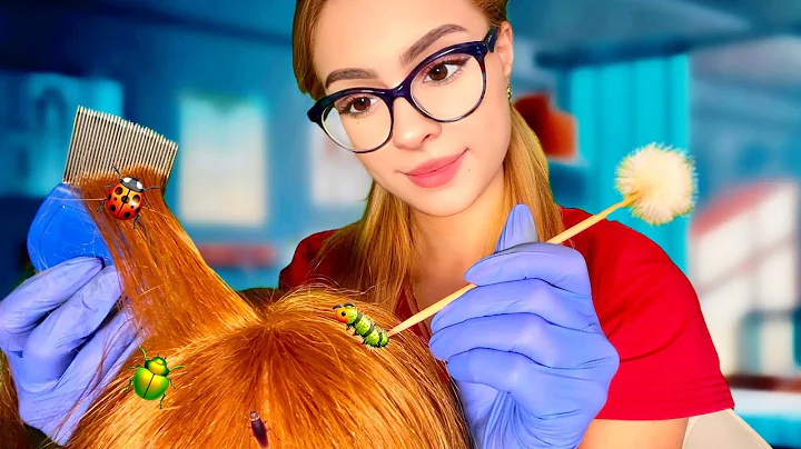ASMR School Nurse Lice Check Roleplay👩🏻‍⚕️🐜🐛 Lice Removal & Scalp Treatment 💆🏻‍♀️