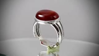 Natural Agate Aqeeq 925 Silver