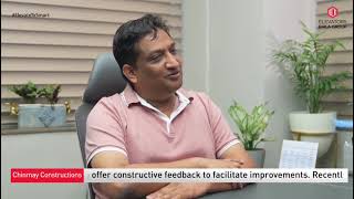 Mr. Ravi Bansal, Director - Chinmay Constructions, sharing his views about ECE Elevators,Birla Group