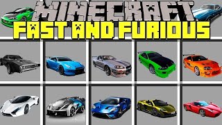 I tried fast and furious mod on Minecraft