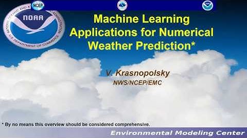 Machine Learning for Numerical Weather Prediction