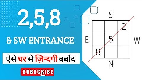 Impact of Missing Number 2,5,8 & SW Entrance । Join Learning School |lo shu grid