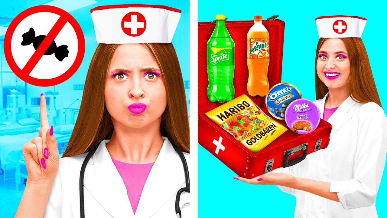 Как Пронести Еду в Больницу | Сумасшедшие Идеи для Пранков от Happy Funny