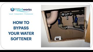 How to bypass your water softener