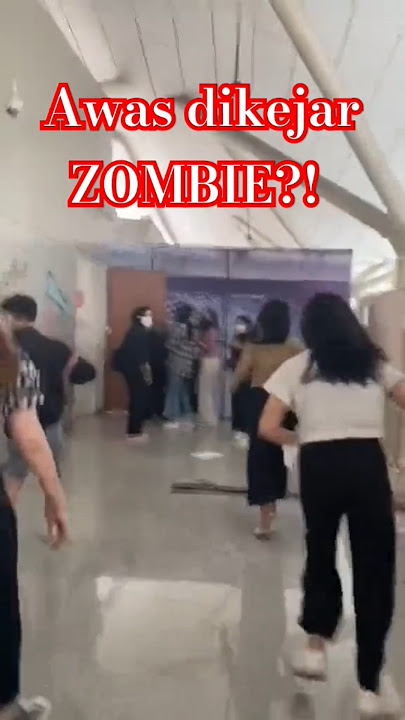 Awas dikejar ZOMBIE⁉️Wahana Train to Apocalypse #shorts