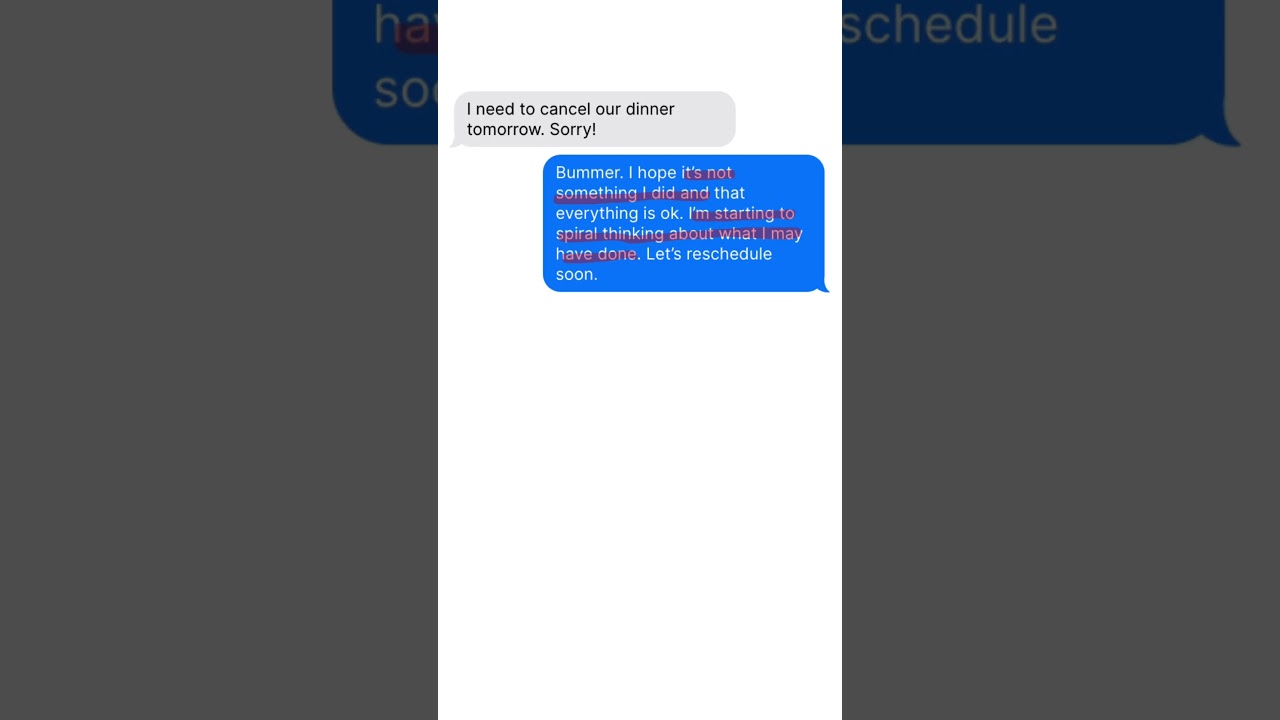 When your friend cancels and your brain does this