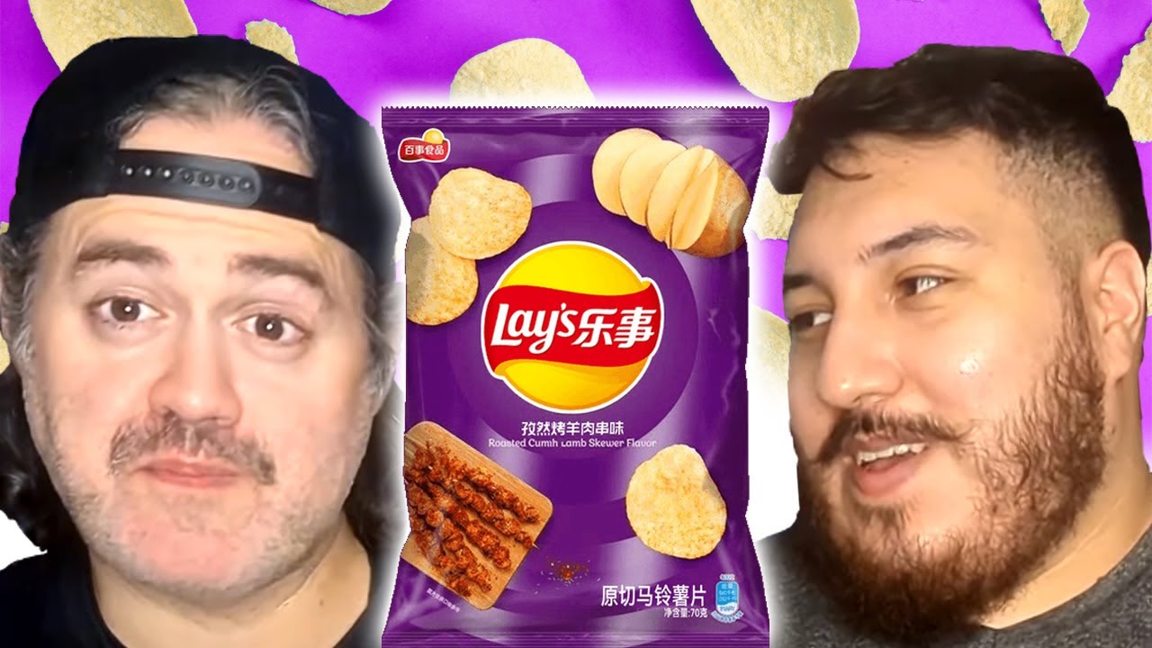 Trying Lay's Roasted Cumin Lamb Skewer Flavor Potato Chips from China