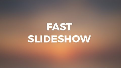 Fast Slideshow (Opener)  - Adobe After Effects Template