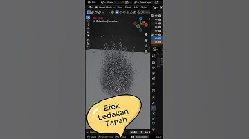 Efek Ledakan Tanah di Blender #tutorialblender