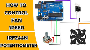 How to control Fan Speed | IRFZ44N | Potentiometer | #6