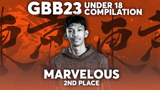 Marvelous 🇮🇩 | 2nd Place Compilation | GRAND BEATBOX BATTLE 2023: WORLD LEAGUE