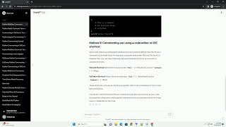 how to comment out multiple lines in python shortcut