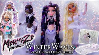Mermaze Mermaidz: Winter Waves & Color Change Ocean Cruiser REVIEW! *Luxe Winterwear Dolls* screenshot 5