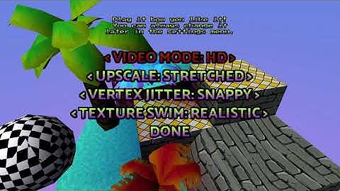 PlayStation 1-style graphics - video settings of Psilosybil