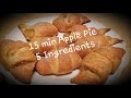 15 min Mini Apple Pie || 5 Ingredients || Fall Treat Collaboration with Happy home of4