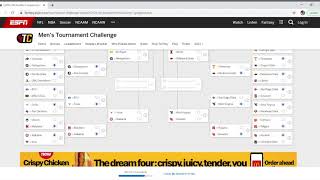 Predicting EVERY Game in March Madness! (2021 ESPN Bracket Challenge)