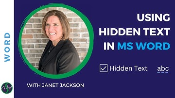 How to Use the Hidden Text Feature in Microsoft Word [A-ha #104]