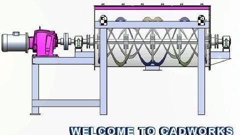 Ribbon Blender Mixer Animation