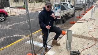 How to install base plates for PVC fencing