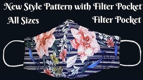 😷 Very Easy New Design Mask Pattern - All Size (S M L) Face Mask Sewing Tutorial How to Make Mask