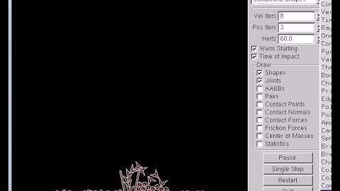 BOX2D Physics Engine Testbed AVI