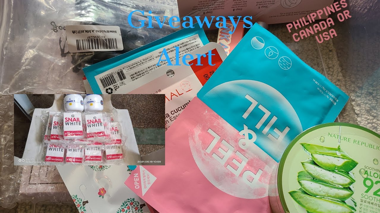 GIVEAWAYS ALERT 📢😳2 Winners In 🇨🇦or 🇺🇸 and 2 Winners for 🇵🇭 