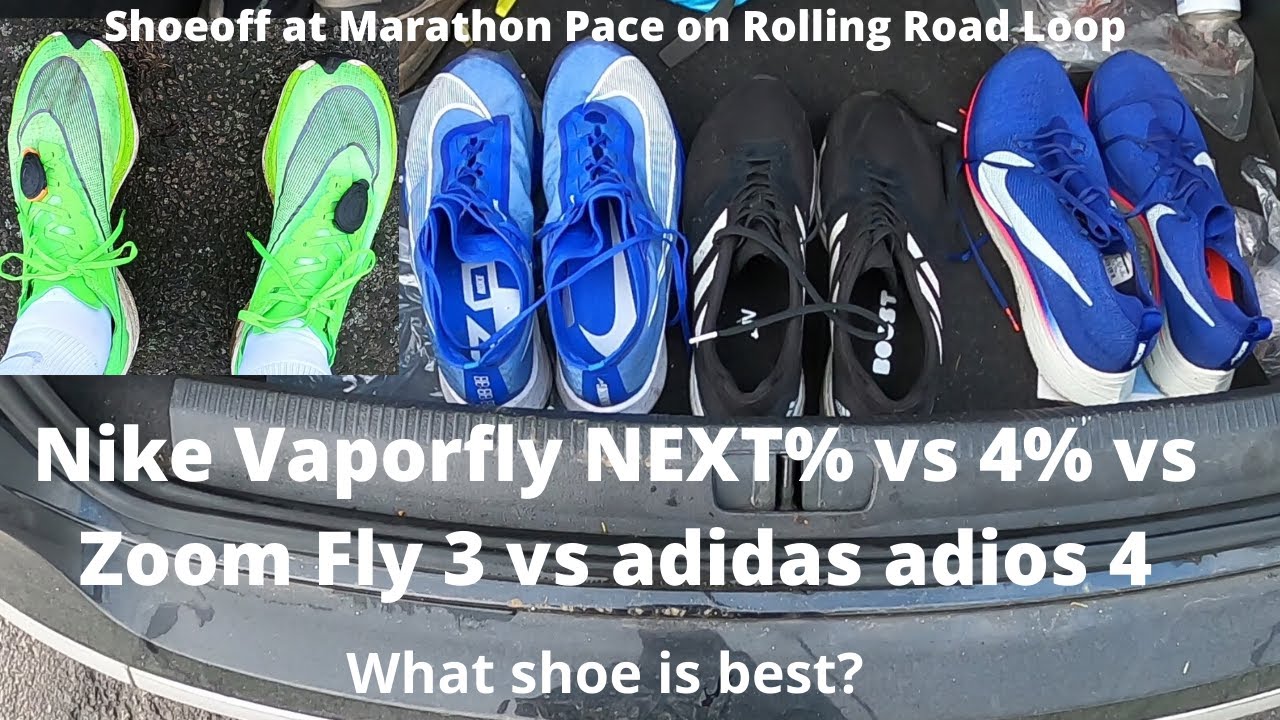 nike vaporfly 4 vs adidas adizero adios