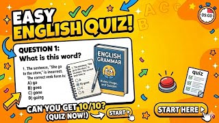 Easy English Quiz [20 Daily Questions to Test Your Grammar] #englishquiz 