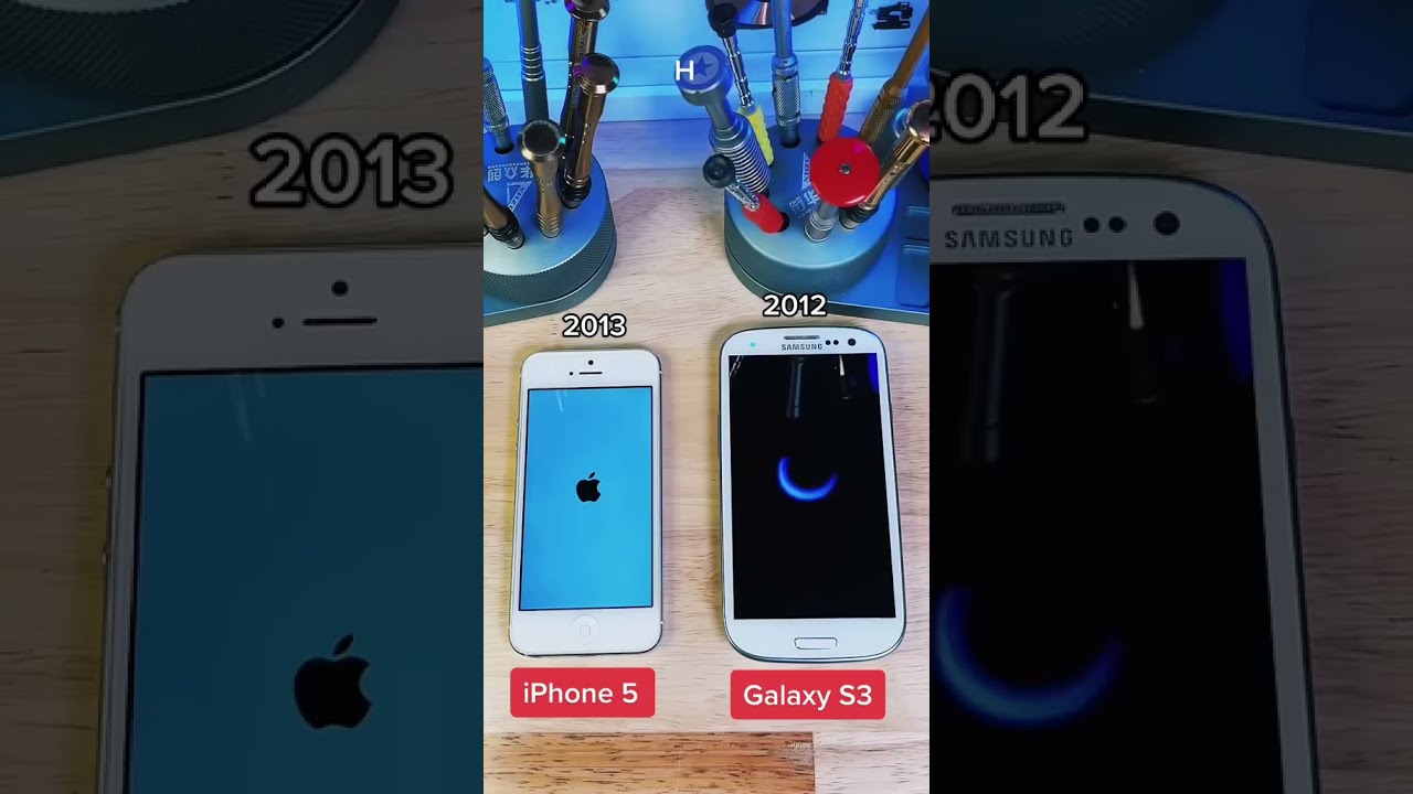 Samsung S3 Vs IPhone 5 Which One Turn On First Poweron Phones Test Galaxy