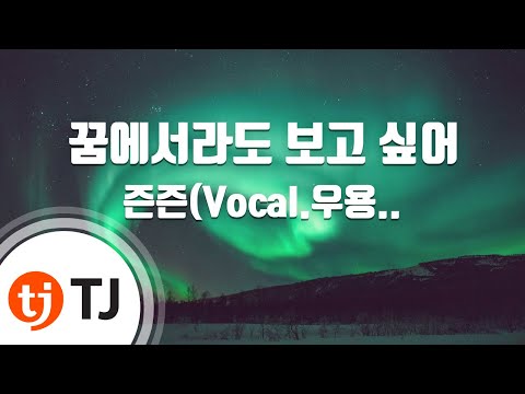 [TJ노래방] 꿈에서라도보고싶어 - 즌즌(Vocal.우용수) / TJ Karaoke