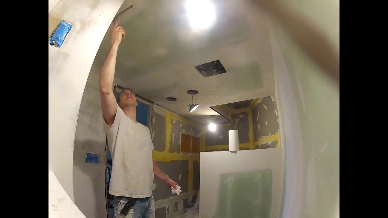 How to do Knockdown Ceiling YouTube