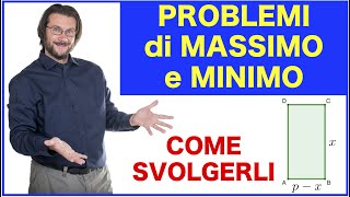 Maximum and minimum problems: how to solve them Complete exercise