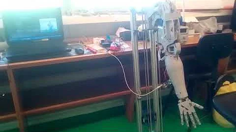 Google Mediapipe, Inmoov Arm, Hand Control via Computer Vision