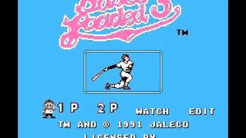 Bases Loaded 3 Title Sequence (NES)