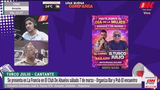Turco Julio - En La Francia en El Club De Abuelos sábado 7 de marzo Organiza Bar y Pub El encuentro