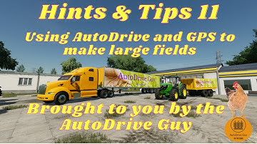 Farming Simulator 22 - AutoDrive Tutorial 11 - Creating Field routes, using AutoDrive and GPS