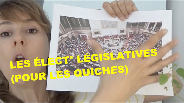 Les élections législatives (pour les quiches)