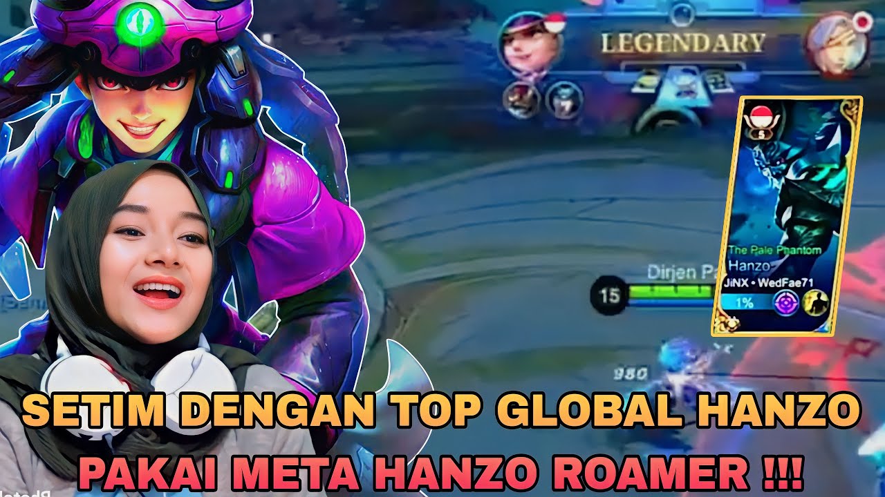 AISYA GAMING LAGI PAKAI HARLEY KETEMU DENGAN META HANZO ROAMER PINTER BANGET ! HARLEY MOBILE LEGENDS