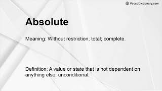 Absolute Meaning